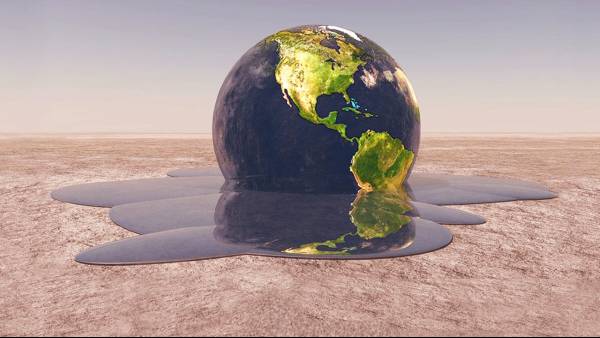 पृथ्वी एक तपता हुआ गोला